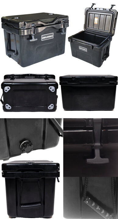 楽天市場】クーラーボックス ブラック 黒 45QT 約42L ハードクーラー 