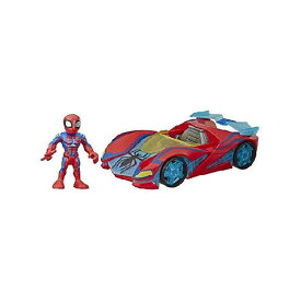 Playskool Heroes Marvel Super Hero Adventures Spider-Man Web Racer, 5-Inch Figure and Vehicle Set, Collectible Toys for Kids Ages 3 and Up 送料無料