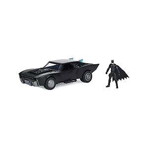 The Batman 2022 Movie Lights & Sounds Batmobile with 4-inch Batman Action F 