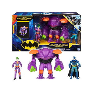 DC Comics 6060834 (Convertible Tech Armor) with 10cm Action Figures of Batman and The Joker, Multicoloured 