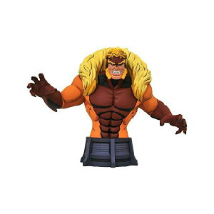 DIAMOND SELECT TOYS Marvel Animated X-Men: Sabretooth Bust, Multicolor, 6 inches 