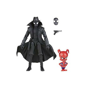 Spider-Man Marvel Legends Series 60th Anniversary Noir and Spider-Ham 6-inch Action Figures, 2 Accessories 