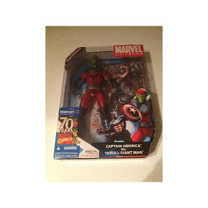 �}�[�x�� Marvel Universe Captain America VS Skrull Giant Man Exclusive Action Figure Set ��������