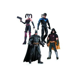 Arkham City Harley Quinn, Batman, Nightwing, and Robin 4 Pack [並行輸入品] 送料無料