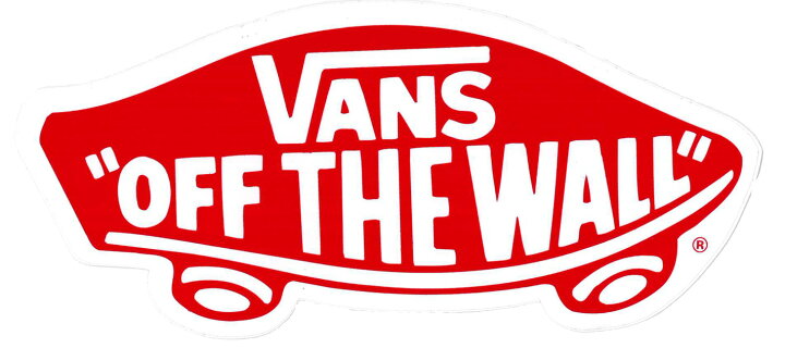 楽天市場】【メール便対応】 新作 VANS RED OFF THE WALL STICKER 入荷 