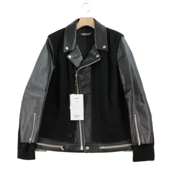 楽天市場】UNDERCOVER アンダーカバー 21AW KNカーデMIXレザー 