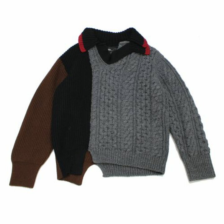 楽天市場】kolor カラー 22AW ドッキング ケーブル ニット 【中古 