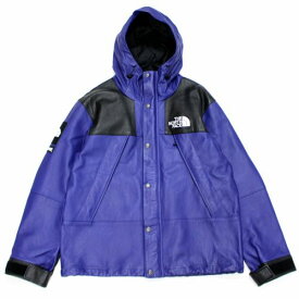 Supreme シュプリーム THE NORTH FACE 18AW Leather Mountain Parka レザーマウンテンパーカー ジャケット 【中古】