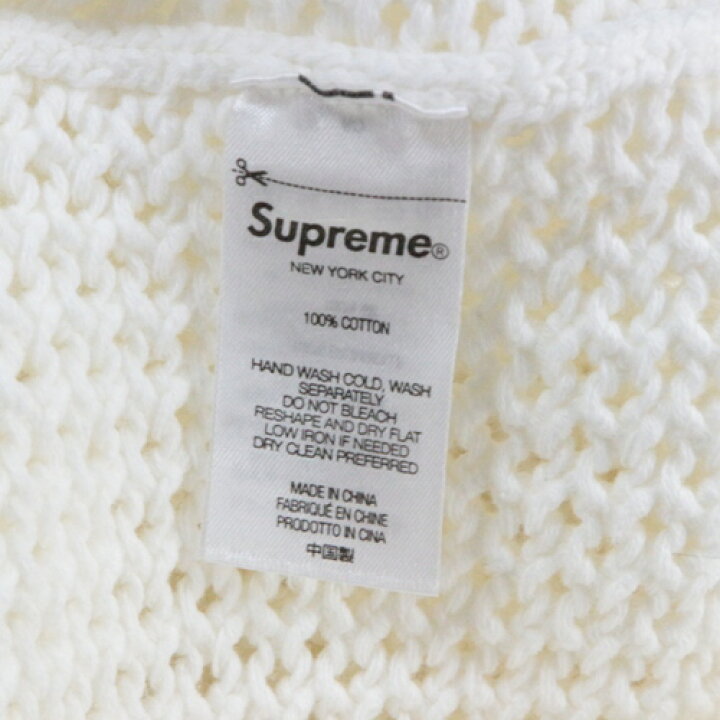 楽天市場】SUPREME 22SS Open Knit Small Box Sweater メッシュ ニット 