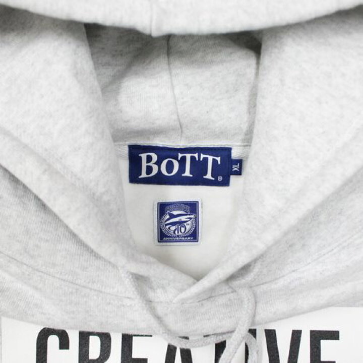 楽天市場】BOTT × Creative drug store 22AW パーカー XL グレー 