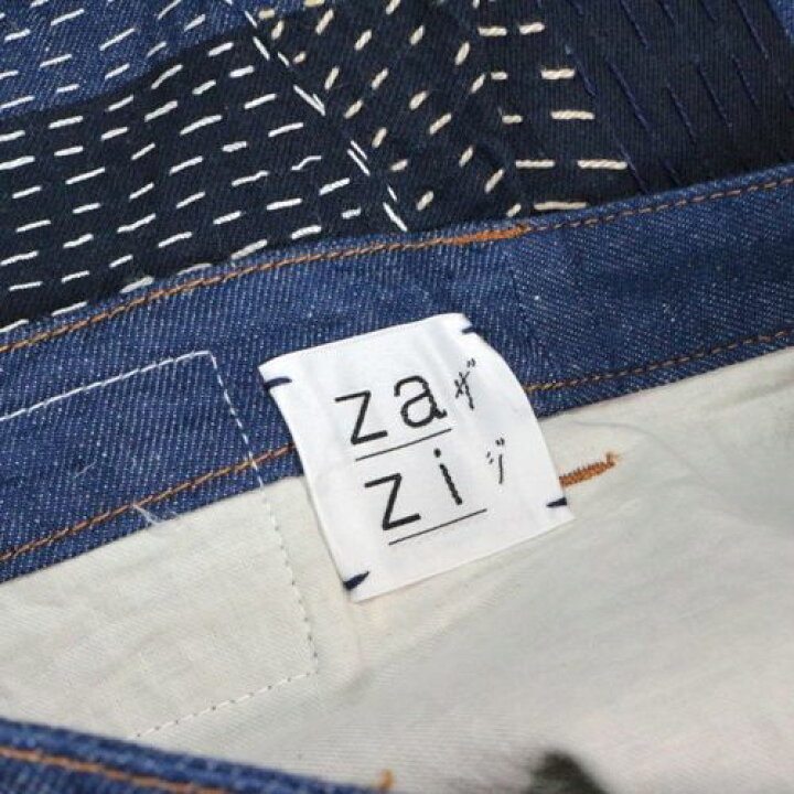 楽天市場】zazi ザジ 刺し子ネップデニムスカート インディゴ 【中古  