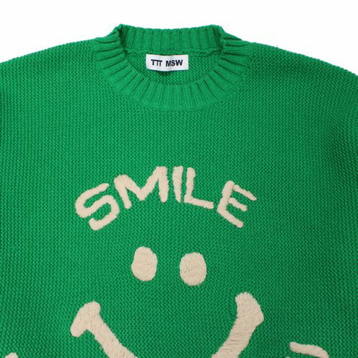 楽天市場】TTT_MSW ティー 23SS SMILE OVER SIZE KNIT スマイル 