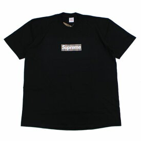 Supreme シュプリーム 22SS Burberry Box Logo Tee バーバリー ボックスロゴTシャツ L ブラック 【中古】