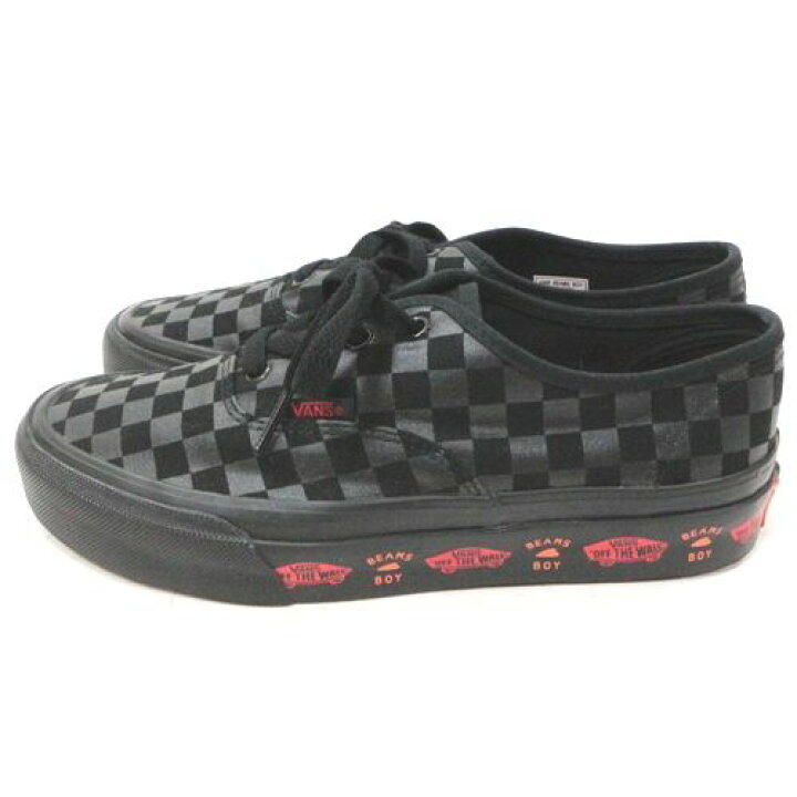 楽天市場】VANS × BEAMS BOY 別注 ブラック チェッカー AUTHENTIC 