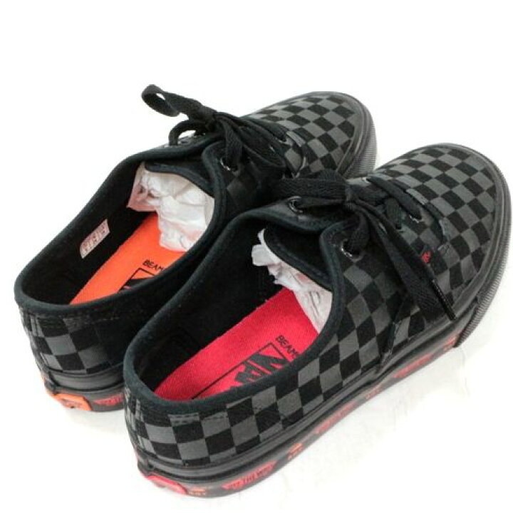 楽天市場】VANS × BEAMS BOY 別注 ブラック チェッカー AUTHENTIC 