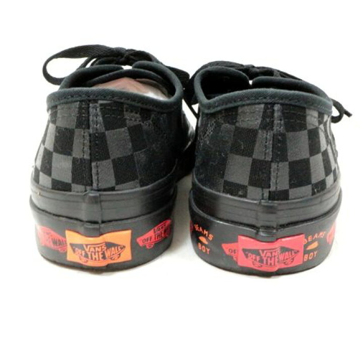 楽天市場】VANS × BEAMS BOY 別注 ブラック チェッカー AUTHENTIC 