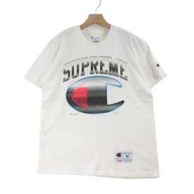 Supreme シュプリーム 19SS Champion Chrome S/S Tee Tシャツ M ホワイト 【中古】