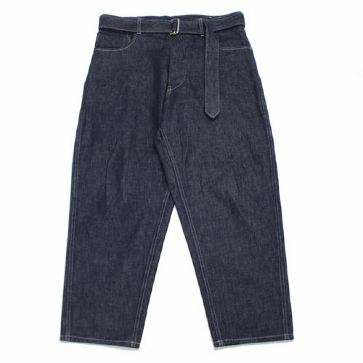 楽天市場】blurhms ブラームス U.S COTTON DENIM LONG BELTED PANTS 