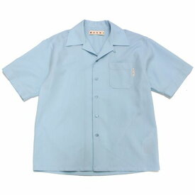 MARNI マルニ 23SS トロピカルウール オープンカラー ボーリングシャツ 48 ブルー 【中古】