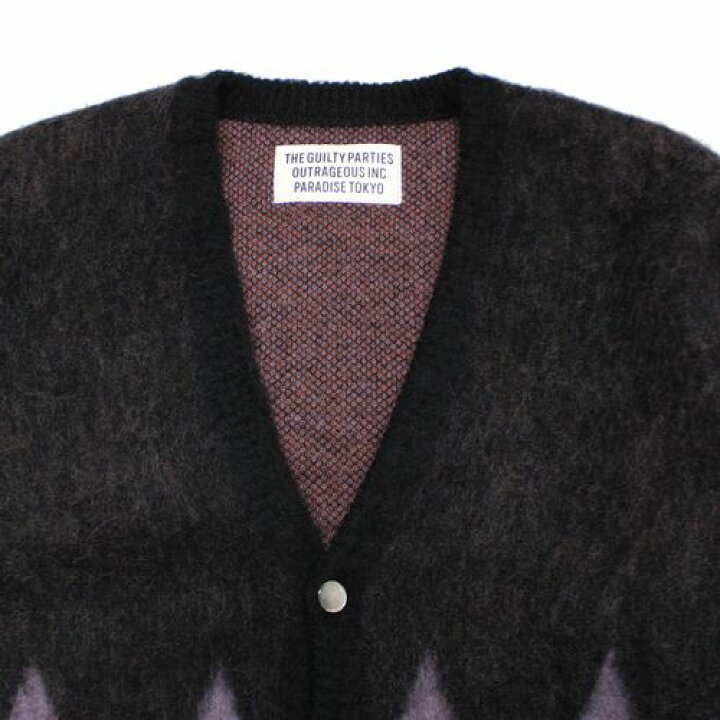 楽天市場】WACKO MARIA ワコマリア 19AW ZIGZAG MOHAIR CARDIGAN  