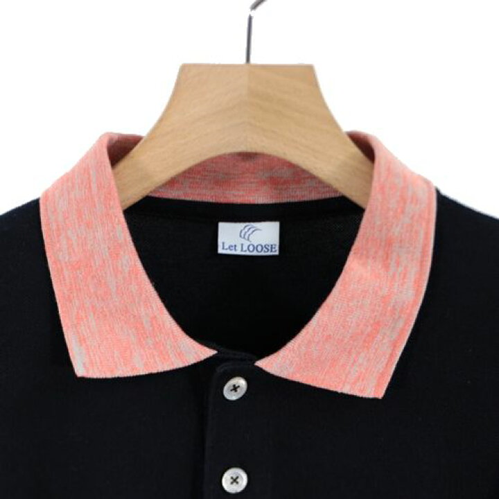 楽天市場】Let LOOSE レットルース ポロシャツ LL ネイビー 【中古 
