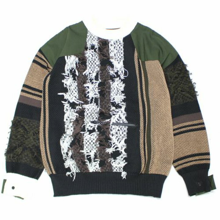楽天市場】sacai サカイ 22SS Rug Jacquard Knit Pullover ニット 1 