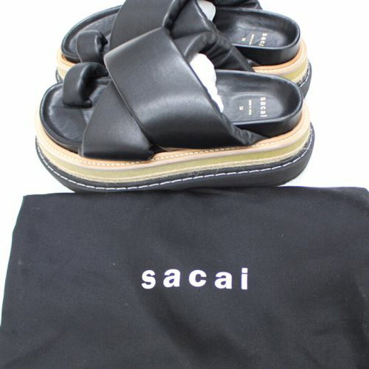 楽天市場】sacai サカイ 23SS Multiple Sole Sandals レザーサンダル  