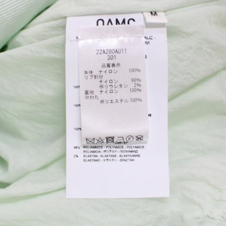楽天市場】OAMC オーエーエムシー 22AW VEGA BOMBER ボンバー 