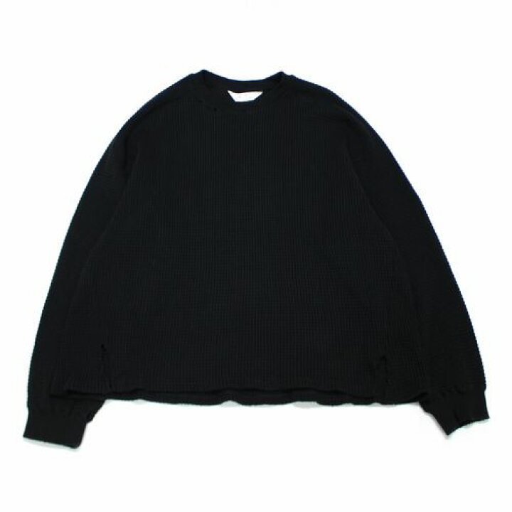 楽天市場】ANCELLM アンセルム 23AW DAMAGE HEAVY WAFFLE OVERSIZED LS 
