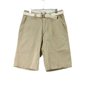 MASTER&Co. マスターアンドコー SHORT CHINO WITH BELT ベルト付き ショート チノパンツ XS ベージュ 【中古】