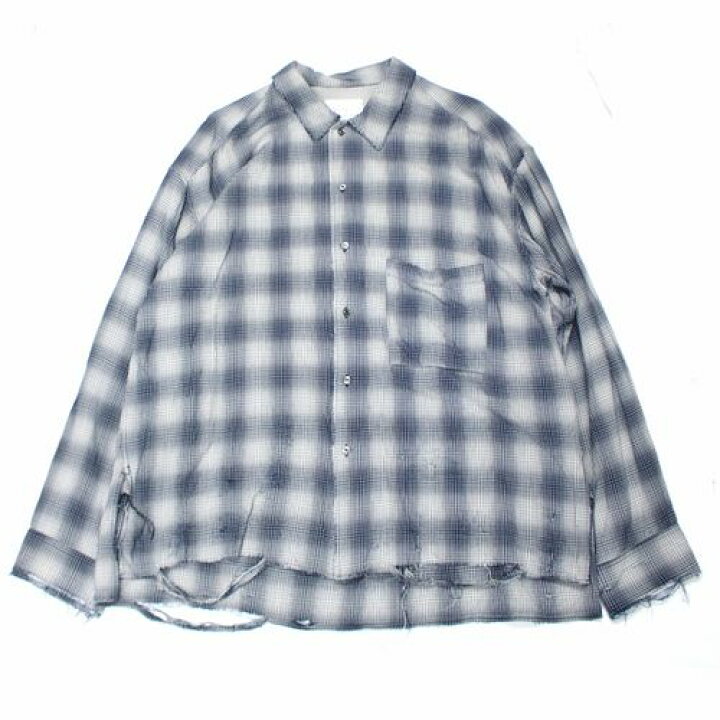 楽天市場】ANCELLM アンセルム 23SS WISM 別注 RAYON CHECK SHIRT 