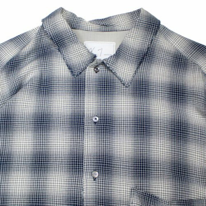 楽天市場】ANCELLM アンセルム 23SS WISM 別注 RAYON CHECK SHIRT 