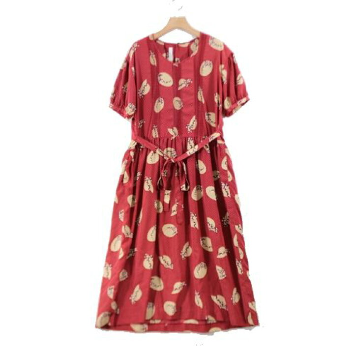 楽天市場】PINK HOUSE ピンクハウス Vintage 帽子柄 ワンピース レッド 