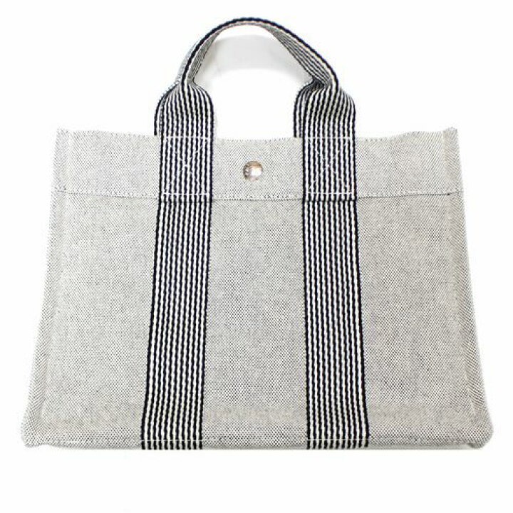 楽天市場】HERMES エルメス ニューフールトゥ PM トートバッグ グレー 