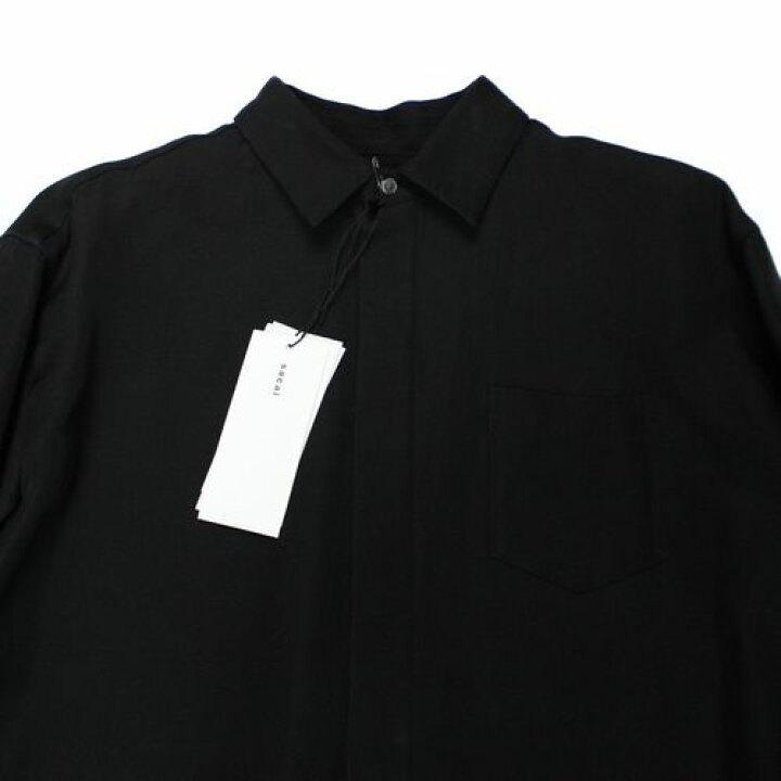 楽天市場】sacai サカイ 23SS DOUBLE-FACED SILK COTTON SHIRT DRESS 