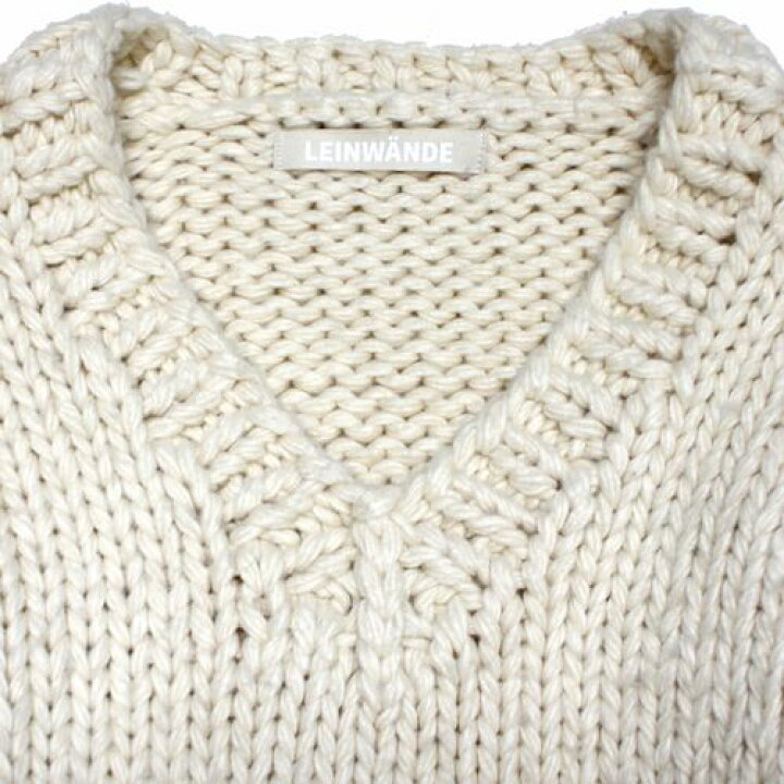 楽天市場】LEINWANDE ラインヴァンド ニット F オフホワイト 【中古  