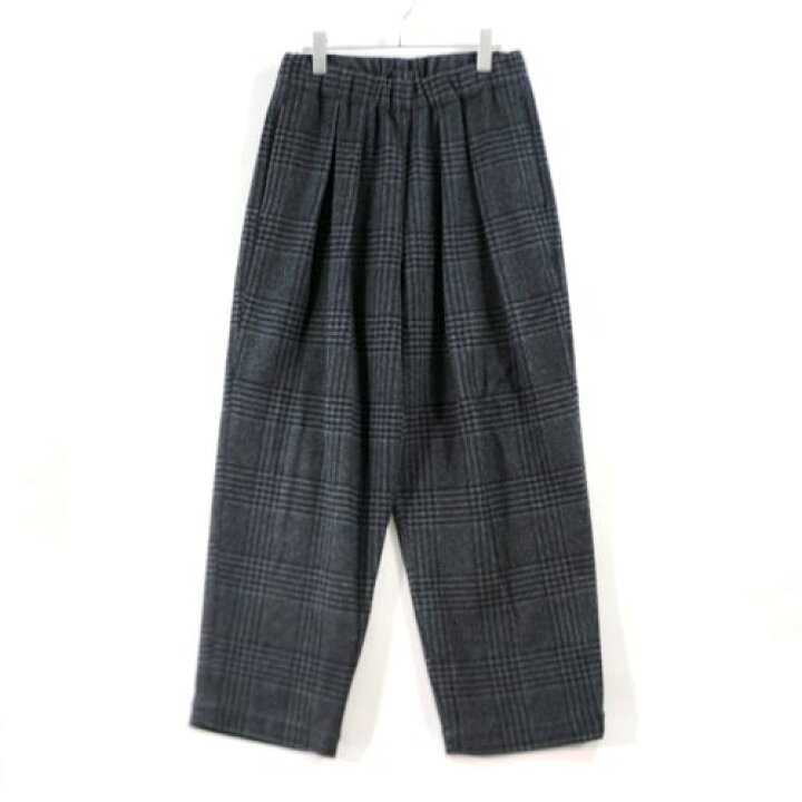 楽天市場】SUMARI シュマリ 22AW Glen Check Wool Easy Baggy グレン 