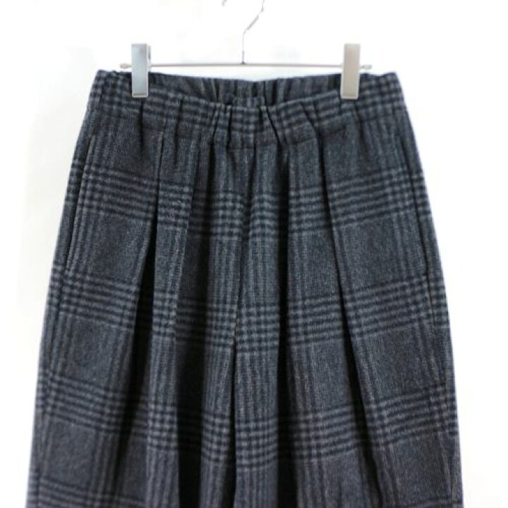 楽天市場】SUMARI シュマリ 22AW Glen Check Wool Easy Baggy グレン 