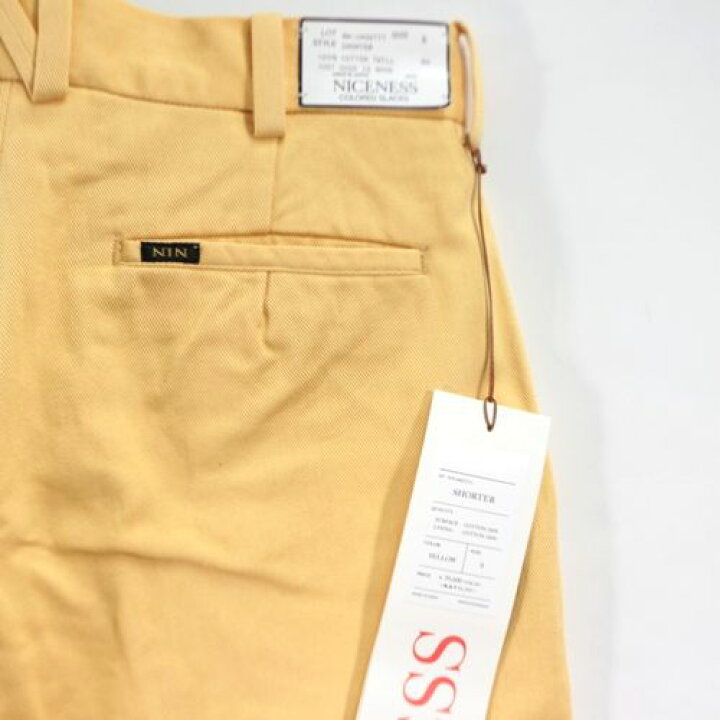 楽天市場】NICENESS ナイスネス 23SS SHORTER カラードスラックス 
