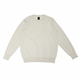 BATONER バトナー SUPERIOR HIGH GAUGE MERINO CREW NECK ハイゲージ メリノウール ニット 0 ベージュ 【中古】