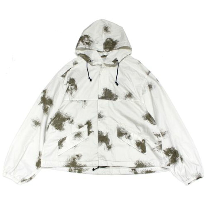 24SS】Ancellm CAMO HOODIE JACKET(SNOW)