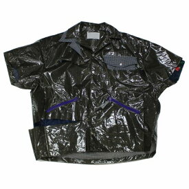 kolor カラー 22SS ポリウレタンラミネート 半袖 シャツ ジャケット 1　グレー 【中古】