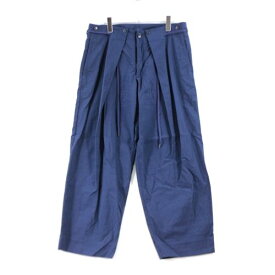 KUON クオン ONIBEGIE 2WAY Tuck Pants オニベジ タック パンツ XL ネイビー 【中古】