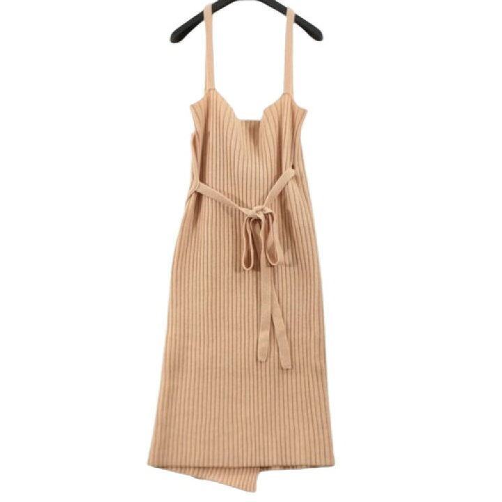 楽天市場】BASERANGE ベースレンジ KNIT RIB APRON DRESS ニット リブ 