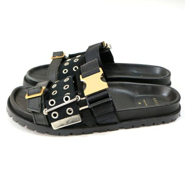 楽天市場】sacai サカイ 20SS Black Belted Sandals サンダル 20-04957 