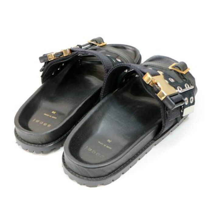 楽天市場】sacai サカイ 20SS Black Belted Sandals サンダル 20-04957 