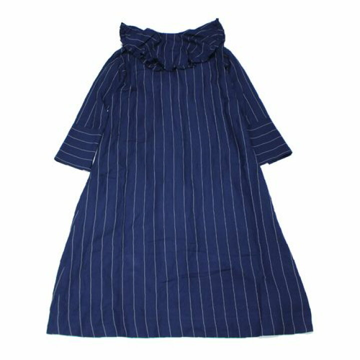 楽天市場】Uhr ウーア 23SS Ruffle Maxi Dress ワンピース ネイビー 
