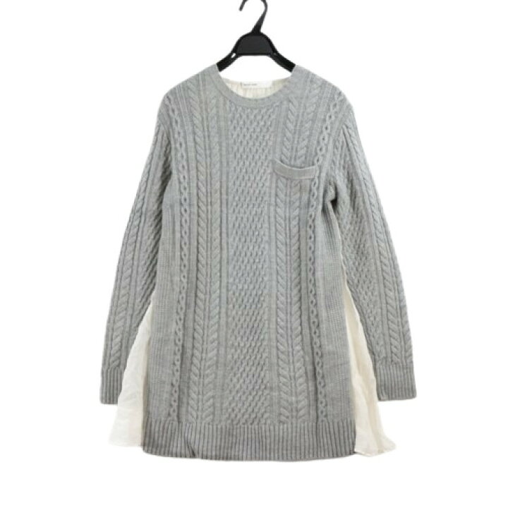楽天市場】sacai luck サカイラック 13AW バックフレアケーブルニット 