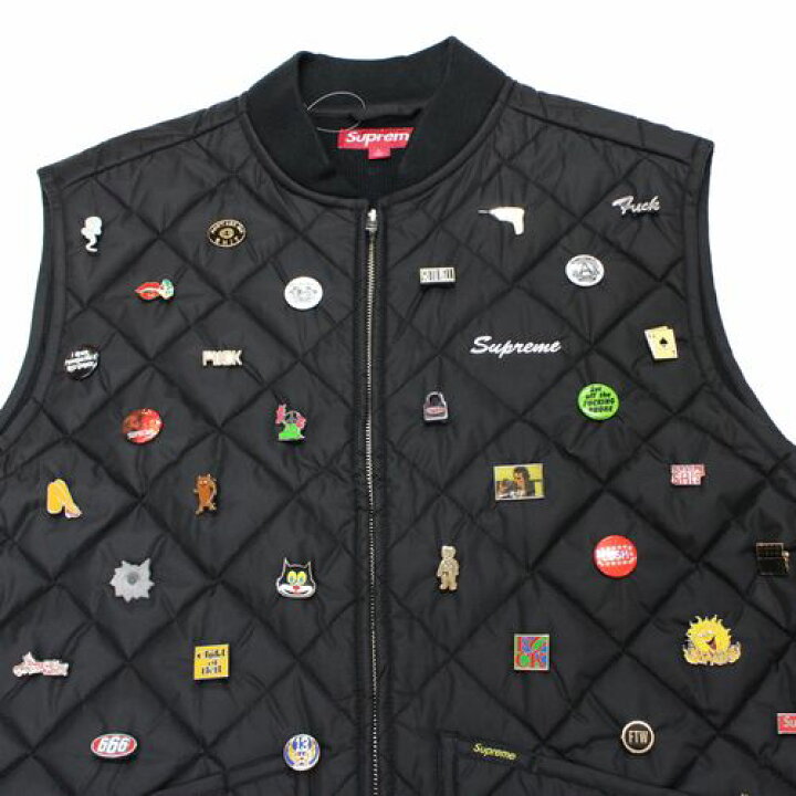 楽天市場】Supreme シュプリーム 23AW Pins Quilted Work Vest ピンズ 