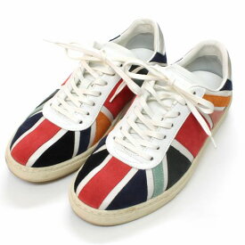 Paul Smith ポール スミス UNION JACK LEATHER SNEAKER ユニオンジャック スニーカー 38 MIX 【中古】